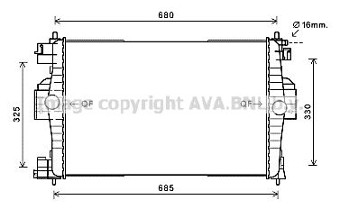 AVA QUALITY COOLING radiatorius, variklio aušinimas CN2280